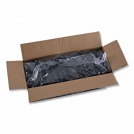 Heavyweight Polypropylene Cutlery, Spoon, Plastic, Black, 1,000/Carton (TEAHWPPBLA)
