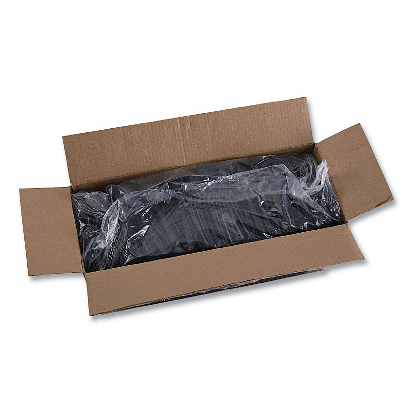 Heavyweight Polypropylene Cutlery, Spoon, Plastic, Black, 1,000/Carton (TEAHWPPBLA)