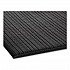 Ribbed Vinyl Anti-Fatigue Mat, Rectangular, Black Ribbed Surface, 36