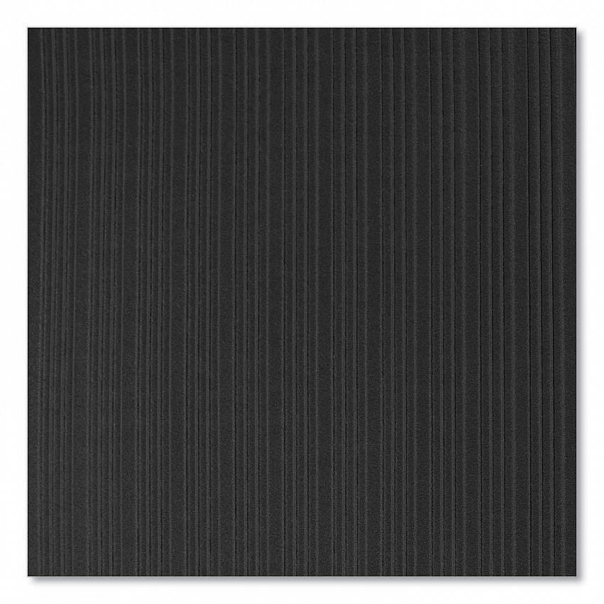 Ribbed Vinyl Anti-Fatigue Mat, Rectangular, Black Ribbed Surface, 36" x 12 ft (FL3612BK)