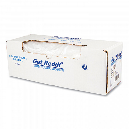 Bun Rack/Pan Cover Film, 52 x 80, 1-Rack, 15 Micron, Clear, 50/Carton (BR52X80)