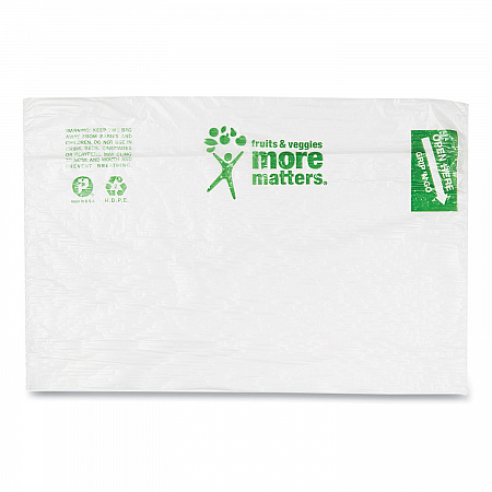 Produce Bags, Fruits and Veggies - More Matters Labeling, 0.35 mil, 10