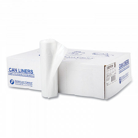 High-Density Commercial Can Liners, 30 gal, 10 mic, 30