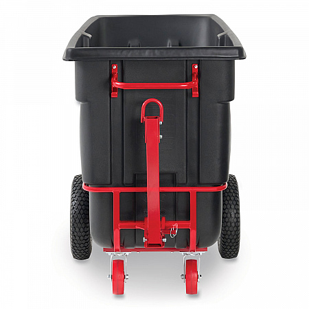 1 cu yd BRUTE Rotomolded Towable Tilt Truck, 2,100 lb Capacity, Black (FG131641BLA)