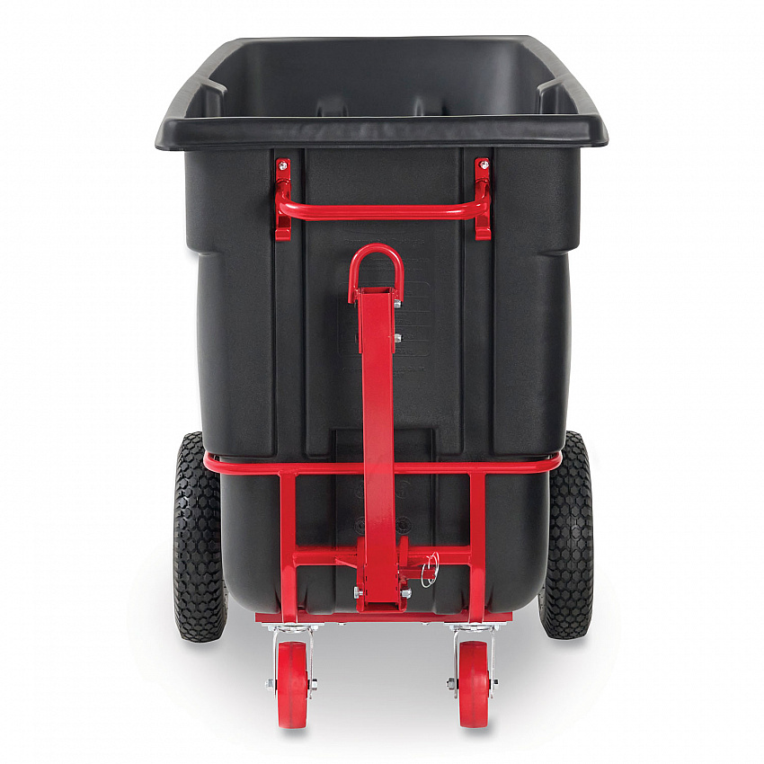 1 cu yd BRUTE Rotomolded Towable Tilt Truck, 2,100 lb Capacity, Black (FG131641BLA)
