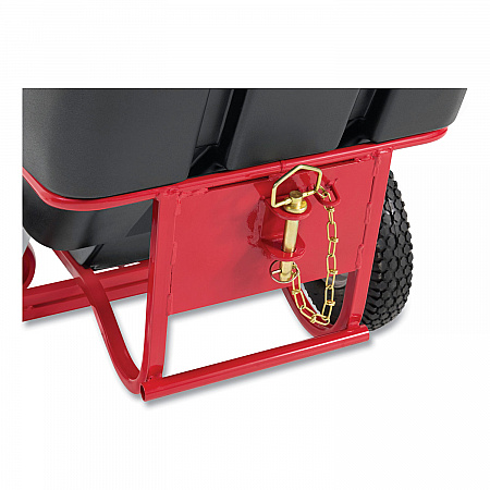 1 cu yd BRUTE Rotomolded Towable Tilt Truck, 2,100 lb Capacity, Black (FG131641BLA)