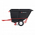 1 cu yd BRUTE Rotomolded Towable Tilt Truck, 2,100 lb Capacity, Black (FG131641BLA)