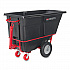 1 cu yd BRUTE Rotomolded Towable Tilt Truck, 2,100 lb Capacity, Black (FG131641BLA)