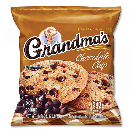 Cookies Variety Tray, Assorted Flavors, (6) 3.25 oz, (26) 2.5 oz, 32 Bags/Carton (73977)