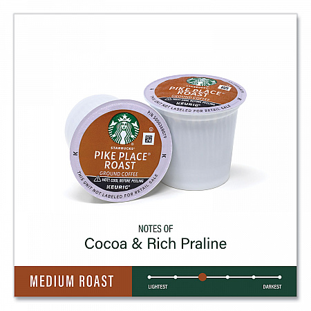 Pike Place Coffee K-Cups, Pike Place Roast, 72/Carton (22002158)