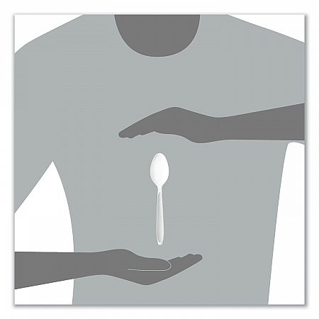 Impress Heavyweight Full-Length Polystyrene Cutlery, Spoon, Plastic, White, 100/Box, 10 Boxes/Carton (HSWTX0007)