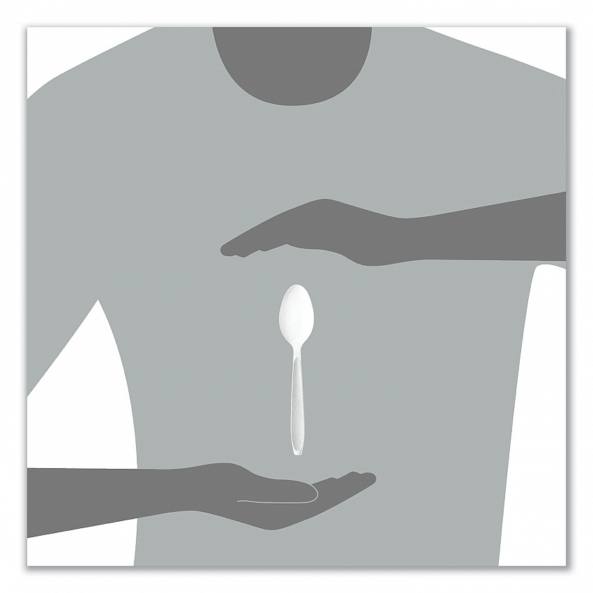 Impress Heavyweight Full-Length Polystyrene Cutlery, Spoon, Plastic, White, 100/Box, 10 Boxes/Carton (HSWTX0007)