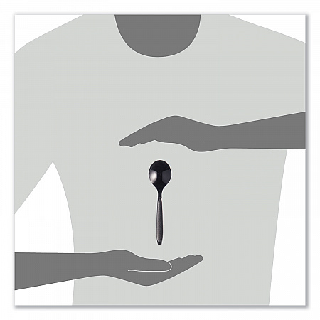 Reliance Mediumweight Cutlery, Soup Spoon, Plastic, Black, 1,000/Carton (RSKS0004)