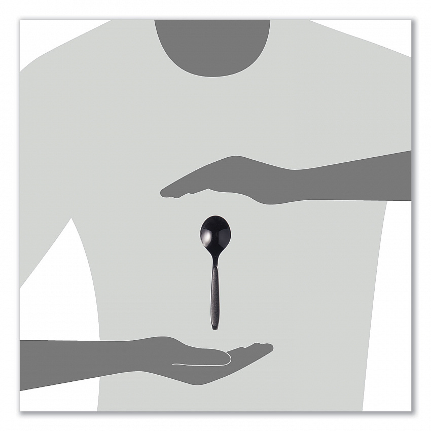 Reliance Mediumweight Cutlery, Soup Spoon, Plastic, Black, 1,000/Carton (RSKS0004)