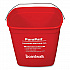 PuraPail, 6 qt, Red/White (6QTREDBKT)