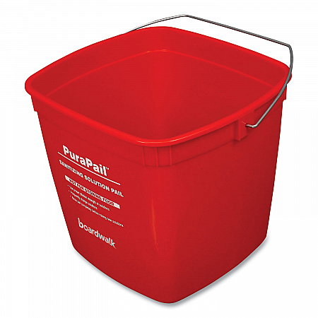 PuraPail, 6 qt, Red/White (6QTREDBKT)