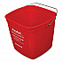 PuraPail, 6 qt, Red/White (6QTREDBKT)