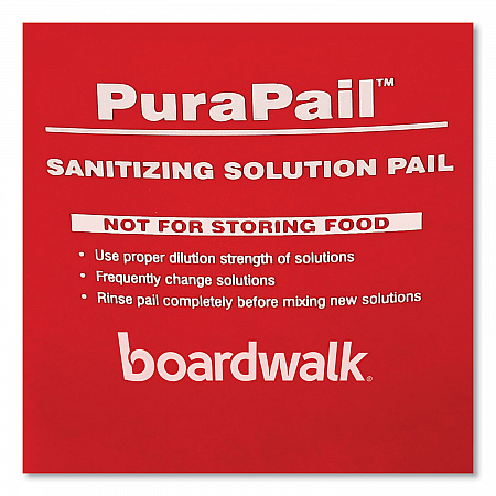 PuraPail, 6 qt, Red/White (6QTREDBKT)