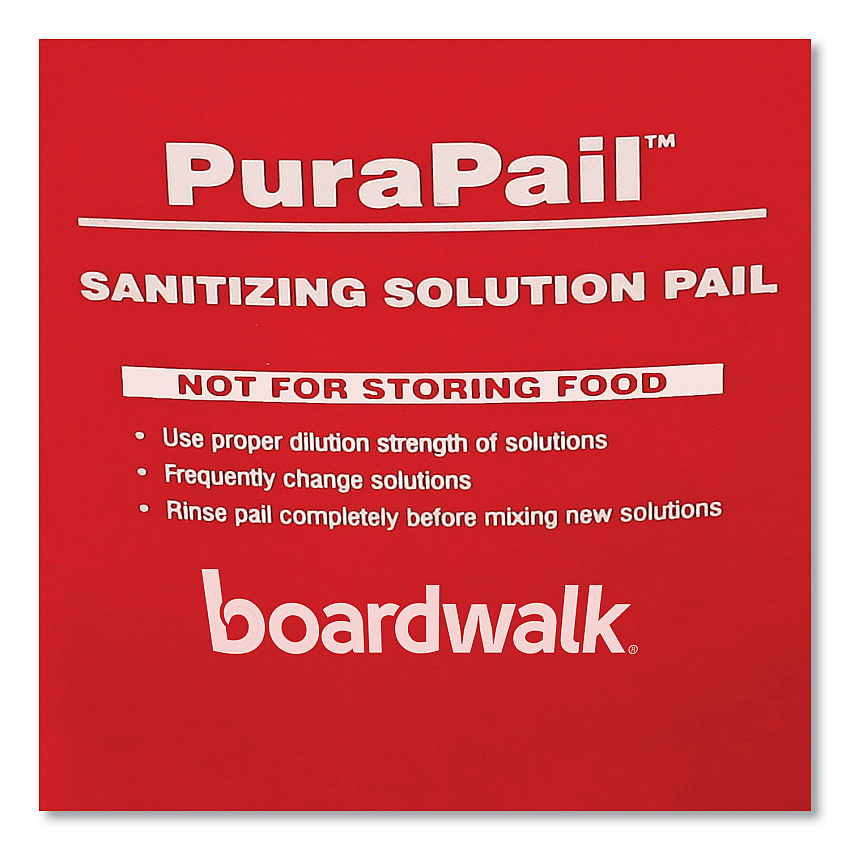 PuraPail, 6 qt, Red/White (6QTREDBKT)