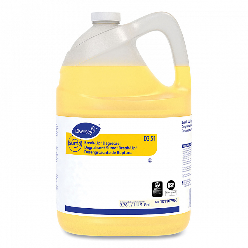 Suma Break-Up Degreaser D3.51, 1 gal Bottle, 4/Carton (101107963)