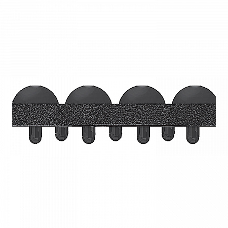 Yoga-Flex, Rectangular, Black High/Low Bubble Surface, 36