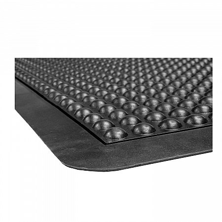 Yoga-Flex, Rectangular, Black High/Low Bubble Surface, 24