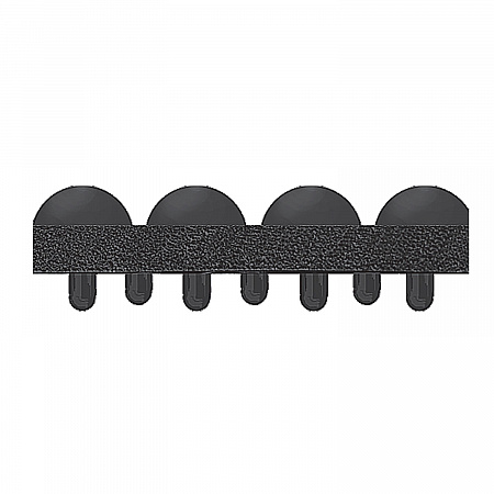 Yoga-Flex, Rectangular, Black High/Low Bubble Surface, 24