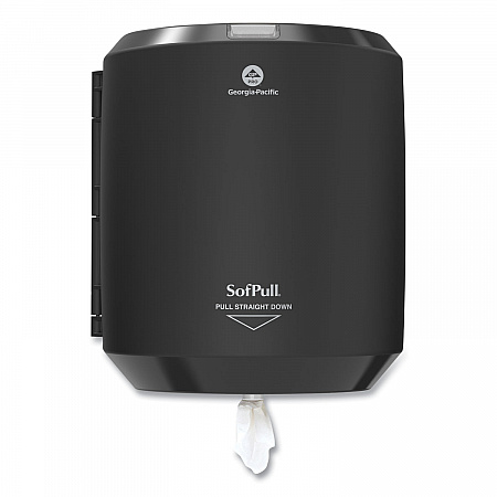 SofPull CenterPull Hand Towel Dispenser, 9.63 x 8.88 x 10.94, Black (58204B)