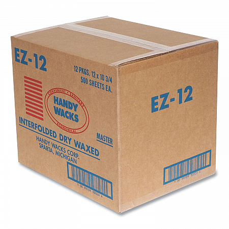Interfolded Dry Waxed Paper Deli Sheets, 10.75 x 12, 500/Box, 12 Boxes/Carton (EZ12)