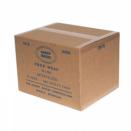 Interfolded Food Wrap Deli Sheets, 10.75 x 10, 500/Box, 12 Boxes/Carton (FW10)