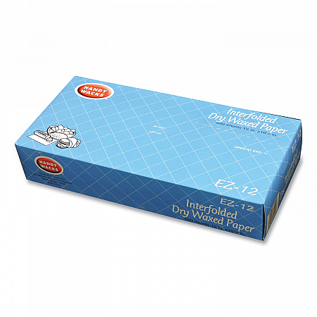 Interfolded Dry Waxed Paper Deli Sheets, 10.75 x 12, 500/Box, 12 Boxes/Carton (EZ12)