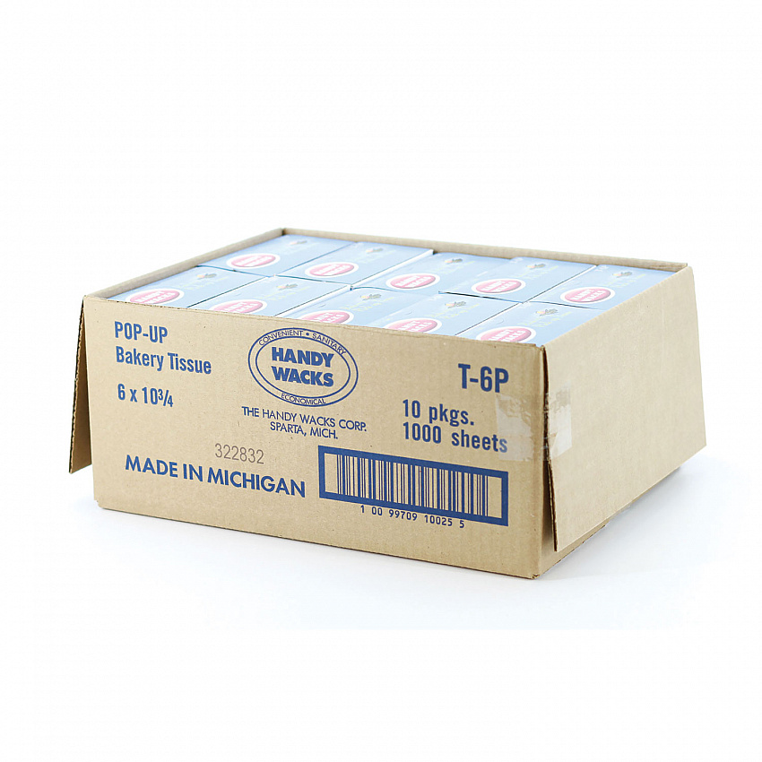 Bakery Pick-up Tissue Deli Sheets, 10.75 x 6, 1,000/Box, 10 Boxes/Carton (T6P)