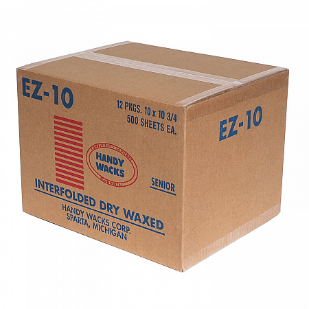 Interfolded Dry Waxed Paper Deli Sheets, 10.75 x 10, 500/Box, 12 Boxes/Carton (EZ10)