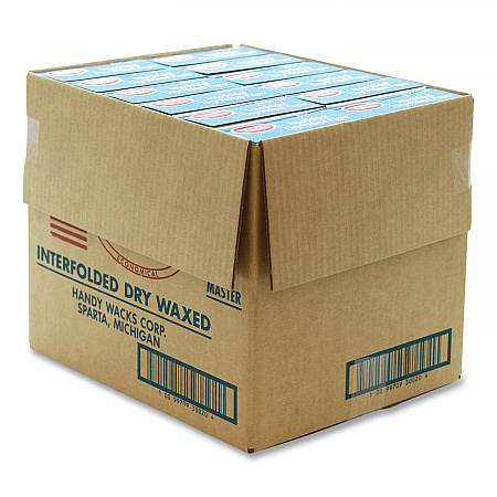 Interfolded Dry Waxed Paper Deli Sheets, 10.75 x 12, 500/Box, 12 Boxes/Carton (EZ12)
