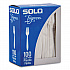 Impress Heavyweight Full-Length Polystyrene Cutlery, Fork, Plastic, White, 100/Box (HSWFX0007BX)