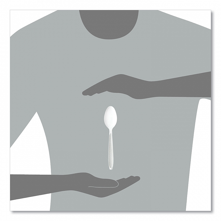 Impress Heavyweight Full-Length Polystyrene Cutlery, Spoon, Plastic, White, 100/Box (HSWTX0007BX)
