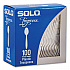 Impress Heavyweight Full-Length Polystyrene Cutlery, Spoon, Plastic, White, 100/Box (HSWTX0007BX)