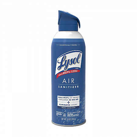 Air Sanitizer Spray, White Linen Scent, 10 oz Aerosol Spray, 6/Carton (99351CT)