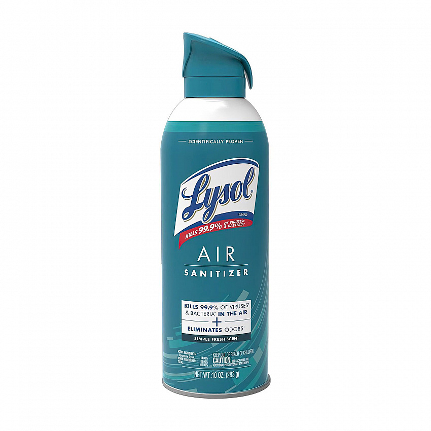 Air Sanitizer Spray, Simple Fresh Scent, 10 oz Aerosol Spray, 6/Carton (99350CT)