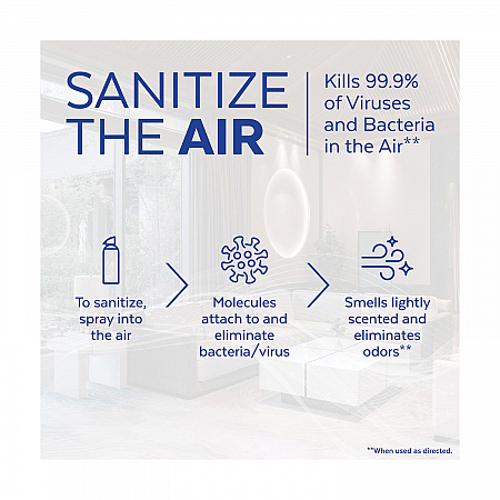 Air Sanitizer Spray, White Linen Scent, 10 oz Aerosol Spray, 6/Carton (99351CT)