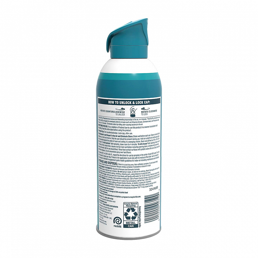Air Sanitizer Spray, Simple Fresh Scent, 10 oz Aerosol Spray, 6/Carton (99350CT)