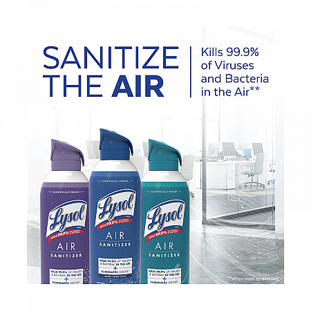 Air Sanitizer Spray, White Linen Scent, 10 oz Aerosol Spray, 6/Carton (99351CT)