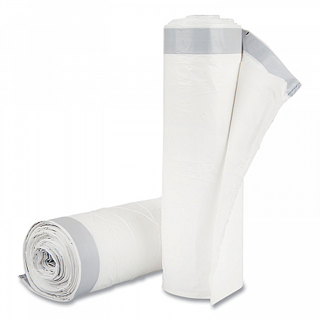 Draw-Tuff Institutional Draw-Tape Can Liners, Drawstring, 55 gal, 1.9 mil, 42.5