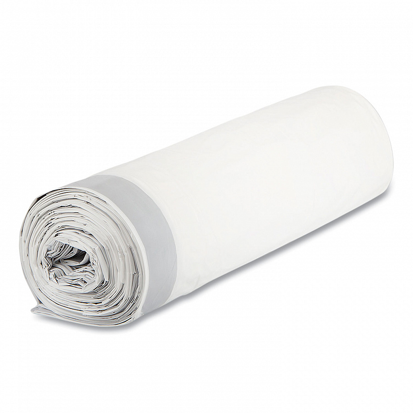 Draw-Tuff Institutional Draw-Tape Can Liners, Drawstring, 55 gal, 1.9 mil, 42.5" x 35.5", Natural, 10 Bags/Roll, 5 Rolls/CT (DT55DRUM)