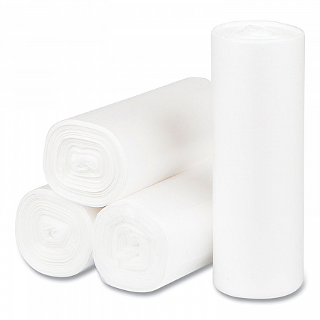High-Density Commercial Can Liners, 4 gal, 6 mic, 17