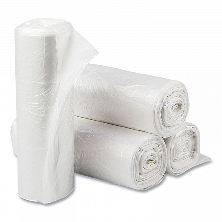 High-Density Commercial Can Liners, 10 gal, 6 mic, 24