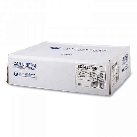 High-Density Commercial Can Liners, 10 gal, 6 mic, 24