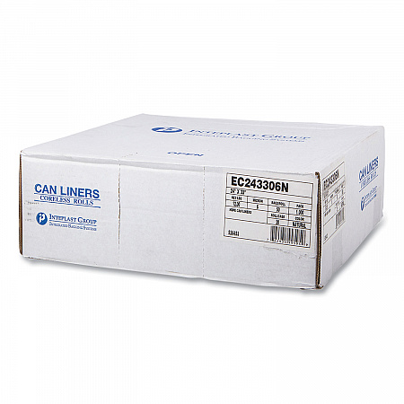 High-Density Commercial Can Liners, 16 gal, 6 mic, 24