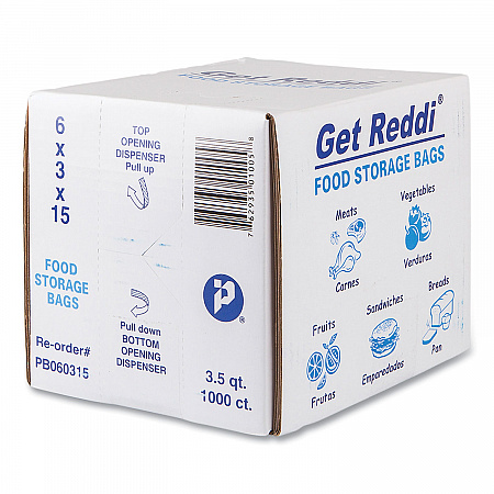 Food Bags, 112 oz., 6
