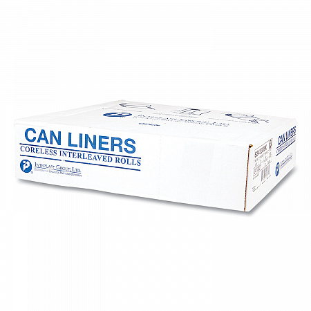 High-Density Commercial Can Liners, 16 gal, 6 mic, 24